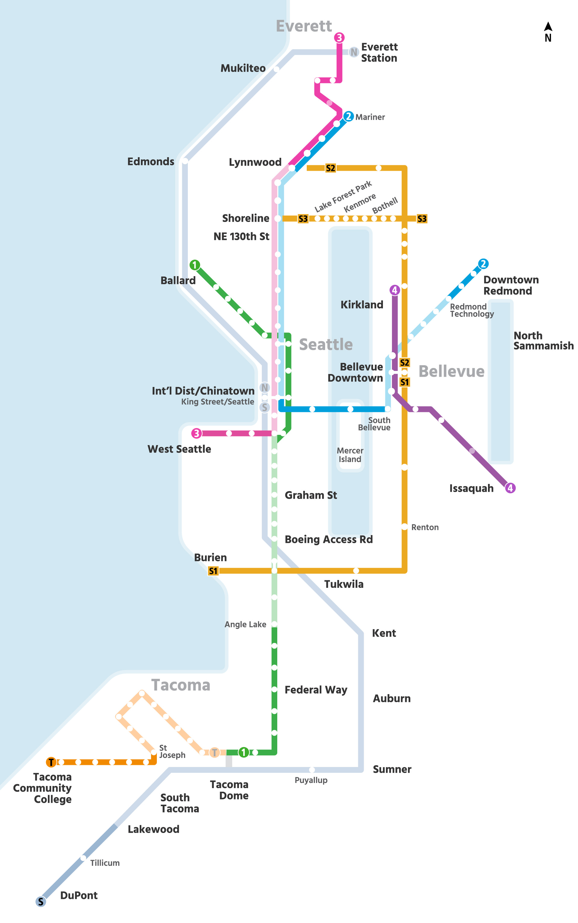 Sound Transit System Map