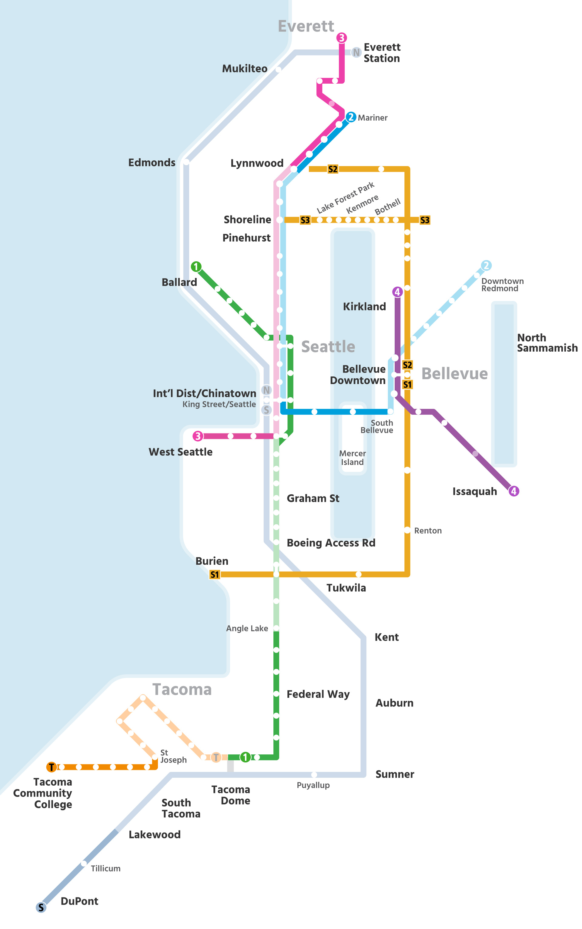 Sound Transit System Map