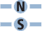 Teal routes labeled with N and S